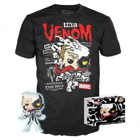 T-SHIRT S AVEC POP ANTI VENOM / VENOM / FIGURINE FUNKO POP