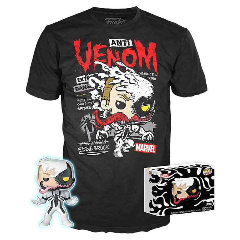 T-SHIRT M AVEC POP ANTI VENOM / VENOM / FIGURINE FUNKO POP