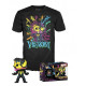 T-SHIRT L AVEC POP EDDIE BROCK / BLACKLIGHT / FIGURINE FUNKO POP