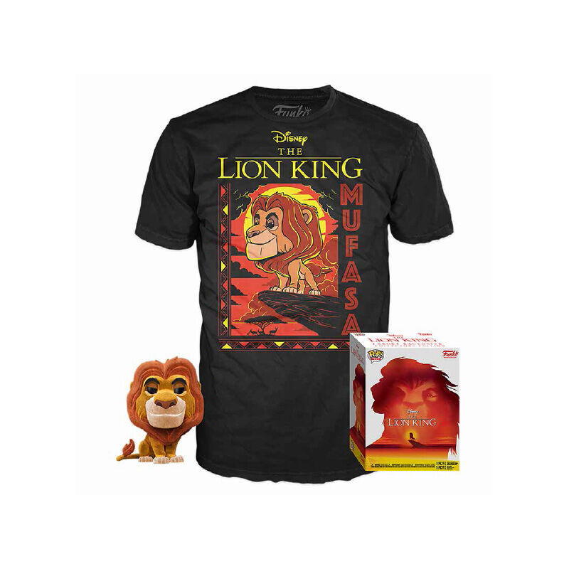 T-SHIRT M AVEC POP MUFASA / LE ROI LION / FIGURINE FUNKO POP