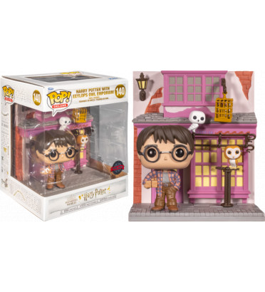 DIAGON ALLEY HARRY POTTER WITH EEYLOPS OWL EMPORIUL / HARRY POTTER / FIGURINE FUNKO POP / EXCLUSIVE SPECIAL EDITION