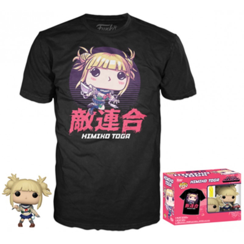 T-SHIRT M AVEC POP HIMIKO TOGA / MY HERO ACADEMIA / FIGURINE FUNKO POP