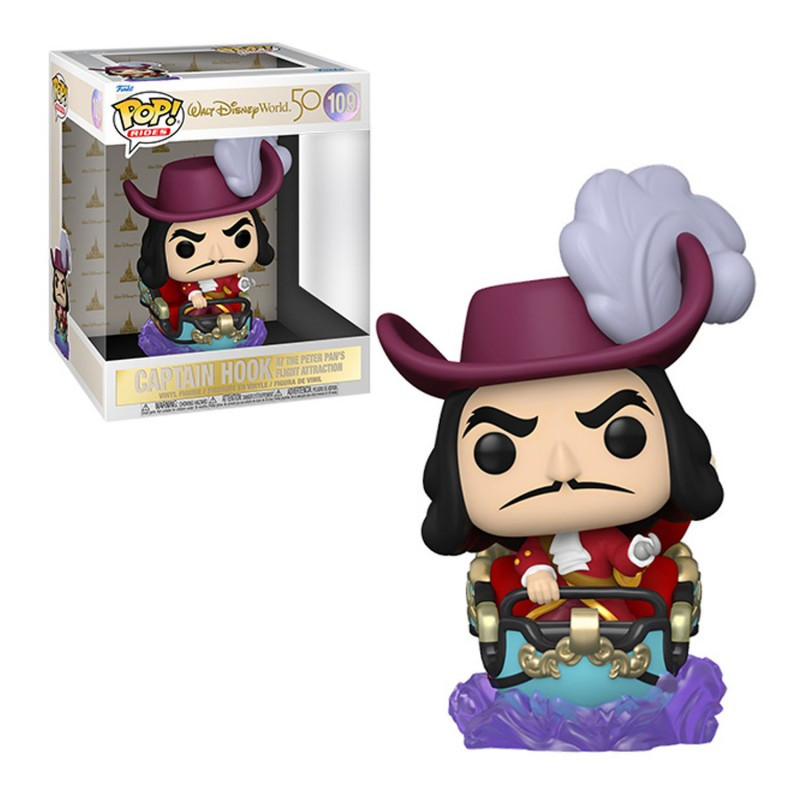 CAPTAIN HOOK AT THE PETER PANS FLIGHT ATTRACTION / DISNEY WORLD / FIGURINE FUNKO POP