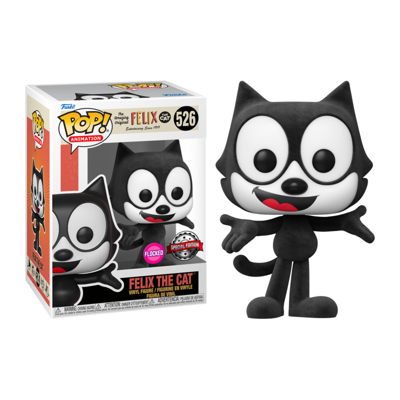 FELIX THE CAT / FELIX THE CAT / FIGURINE FUNKO POP / EXCLUSIVE SPECIAL EDITION / FLOCKED