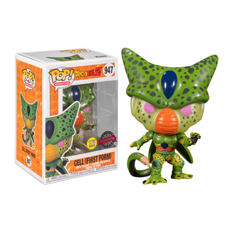 CELL FIRST FORM / DRAGON BALL Z / FIGURINE FUNKO POP / EXCLUSIVE SPECIAL EDITION / GITD