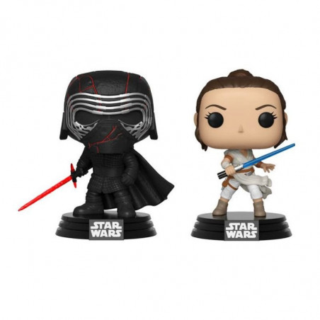 2 PACK KYLO REN SUPREME LEADER ET REY / STAR WARS / FIGURINE FUNKO POP / EXCLUSIVE SPECIAL EDITION