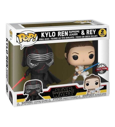2 PACK KYLO REN SUPREME LEADER ET REY / STAR WARS / FIGURINE FUNKO POP / EXCLUSIVE SPECIAL EDITION 2 PACK KYLO REN SUPREME LEADER ET REY / STAR WARS / FIGURINE FUNKO POP / EXCLUSIVE SPECIAL EDITION
