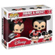 2 PACK MICKEY ET MINNIE MOUSE / MICKEY MOUSE / FIGURINE FUNKO POP / EXCLUSIVE