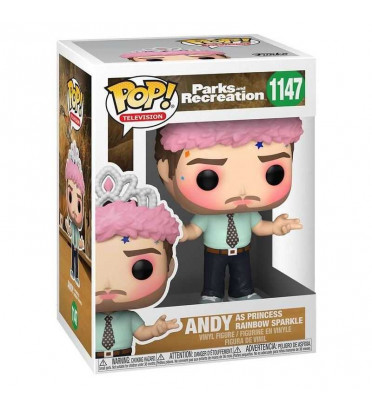 ANDY AS PRINCESS RAINBOW SPARKLE / PARKS AND RECREATION / FIGURINE FUNKO POP