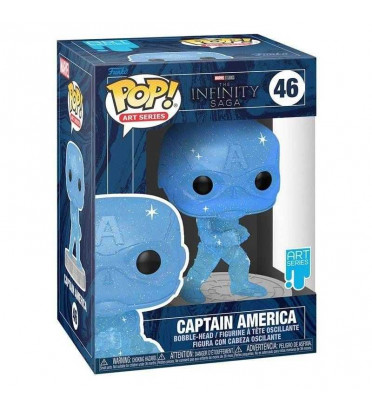 CAPTAIN AMERICA ARTIST SERIES WITH POP PROTECTOR / INFINITY SAGA / FIGURINE FUNKO POP