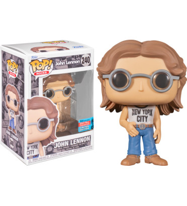 JOHN LENNON IN NEW YORK CITY T-SHIRT / JOHN LENNON / FIGURINE FUNKO POP / EXCLUSIVE NYCC 2021 JOHN LENNON IN NEW YORK CITY T-SHIRT / JOHN LENNON / FIGURINE FUNKO POP / EXCLUSIVE NYCC 2021
