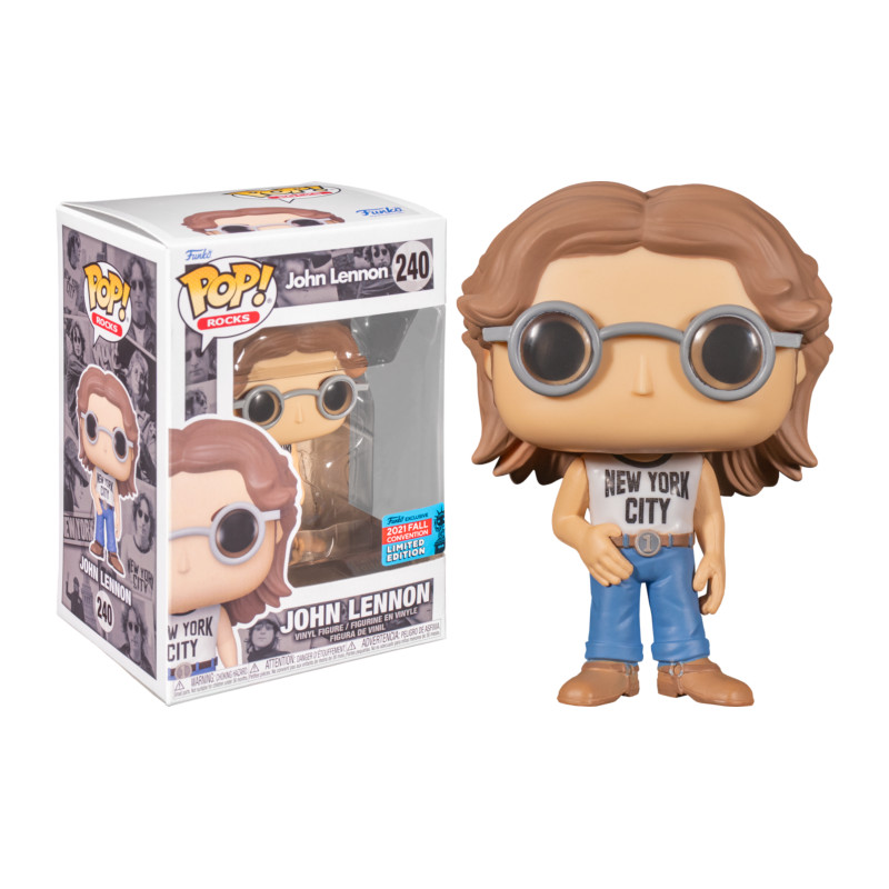 JOHN LENNON IN NEW YORK CITY T-SHIRT / JOHN LENNON / FIGURINE FUNKO POP / EXCLUSIVE NYCC 2021