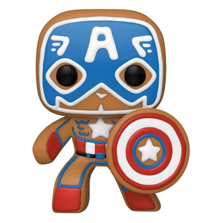 GINGERBREAD CAPTAIN AMERICA / HOLIDAY MARVEL / FIGURINE FUNKO POP