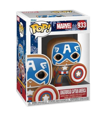 GINGERBREAD CAPTAIN AMERICA / HOLIDAY MARVEL / FIGURINE FUNKO POP