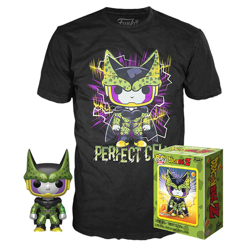 T-SHIRT L AVEC POP PERFECT CELL / DRAGON BALL Z / FIGURINE FUNKO POP