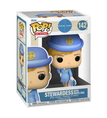 STEWARDESS WITH WHITE BAG / PAN AM / FIGURINE FUNKO POP