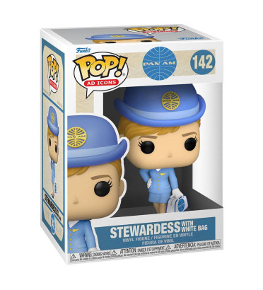 STEWARDESS WITH WHITE BAG / PAN AM / FIGURINE FUNKO POP STEWARDESS WITH WHITE BAG / PAN AM / FIGURINE FUNKO POP