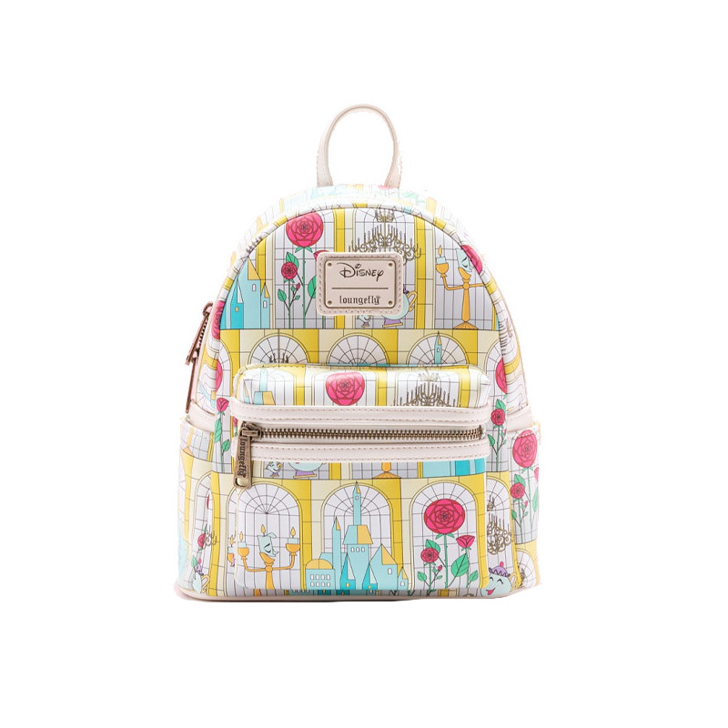 Mini Sac À Dos Vitrail La Belle Et La BÊte - Disney Loungefly