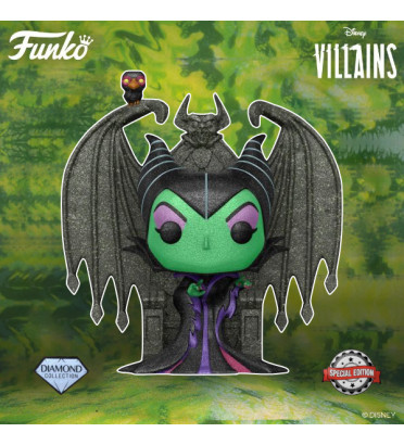 MALEFICENT ON THRONE / LA BELLE AU BOIS DORMANT / FIGURINE FUNKO POP / EXCLUSIVE SPECIAL EDITION / DIAMOND