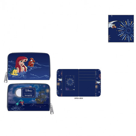 PORTEFEUILLE ARIEL FIREWORKS / LA PETITE SIRENE / LOUNGEFLY