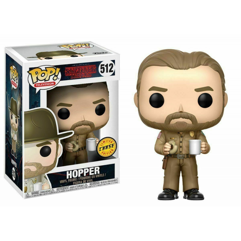 HOPPER / STRANGER THINGS / FIGURINE FUNKO POP / CHASE