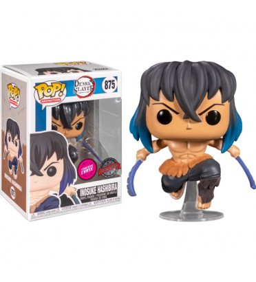 INOSUKE HASHIBIRA FLOCKED / DEMON SLAYER / FIGURINE FUNKO POP / EXCLUSIVE SPECIAL EDITION / CHASE