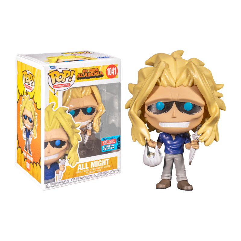 ALL MIGHT WITH BAG AND UMBRELLA / MY HERO ACADEMIA / FIGURINE FUNKO POP / EXCLUSIVE NYCC 2021