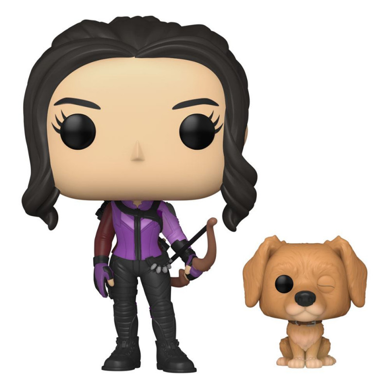 KATE BISHOP WITH LUCKY THE PIZZA DOG / HAWKEYE / FIGURINE FUNKO POP