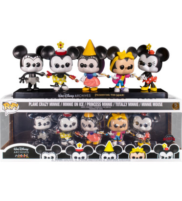 5 PACK MINNIE MOUSE 50 TH ANNIVERSARY / MICKEY MOUSE / FIGURINE FUNKO POP / EXCLUSIVE SPECIAL EDITION 5 PACK MINNIE MOUSE 50 TH ANNIVERSARY / MICKEY MOUSE / FIGURINE FUNKO POP / EXCLUSIVE SPECIAL EDITION