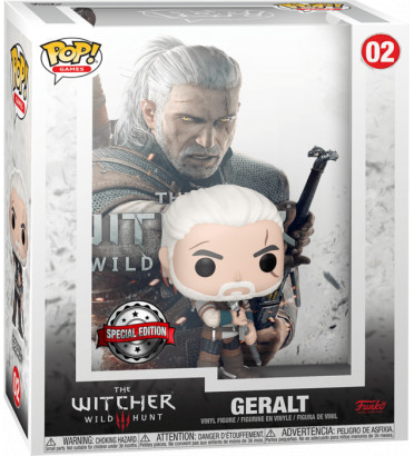 GERALT GAMES COVER / THE WITCHER / FIGURINE FUNKO POP / EXCLUSIVE SPECIAL EDITION