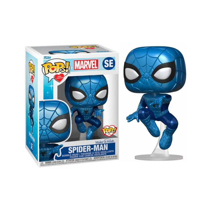 SPIDER-MAN METALLIC / MAKE A WISH / FIGURINE FUNKO POP