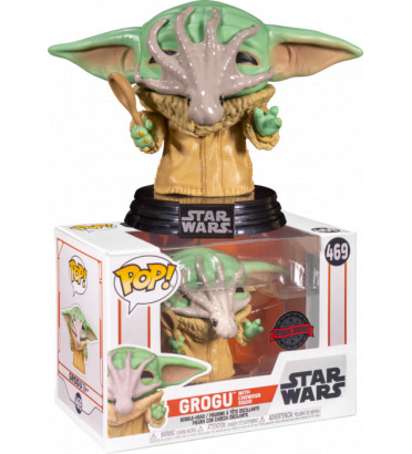 GROGU WITH CHOWDER SQUID / STAR WARS THE MANDALORIAN / FIGURINE FUNKO POP / EXCLUSIVE SPECIAL EDITION