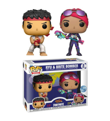2 PACK RYU ET BRITE BOMBER / FORTNITE / FIGURINE FUNKO POP 2 PACK RYU ET BRITE BOMBER / FORTNITE / FIGURINE FUNKO POP
