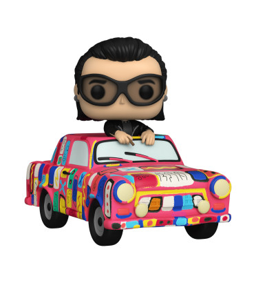 BONO WITH ACHTUNG BABY CAR / U2 / FIGURINE FUNKO POP