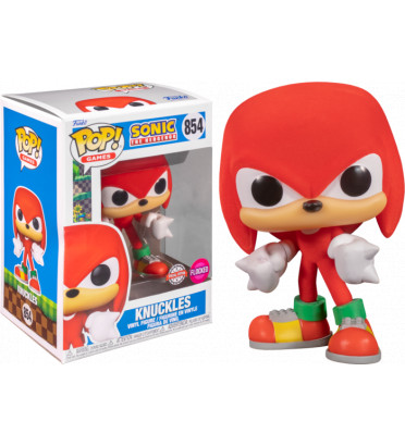 KNUCKLES / SONIC / FIGURINE FUNKO POP / EXCLUSIVE SPECIAL EDITION / FLOCKED