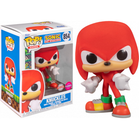 KNUCKLES / SONIC / FIGURINE FUNKO POP / EXCLUSIVE SPECIAL EDITION / FLOCKED