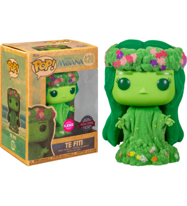 TE FITI EARTH DAY 2022 / MOANA / FIGURINE FUNKO POP / EXCLUSIVE SPECIAL EDITION / FLOCKED