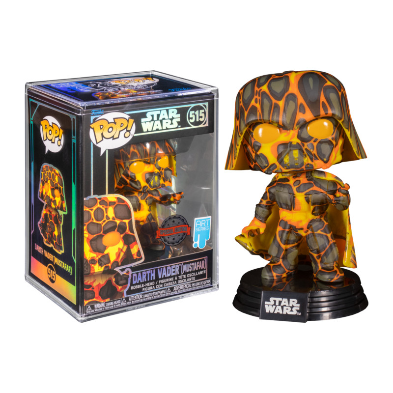 DARK VADOR MUSTAFAR ARTIST SERIES WITH POP PROTECTOR / STAR WARS / FIGURINE FUNKO POP / EXCLUSIVE SPECIAL EDITION