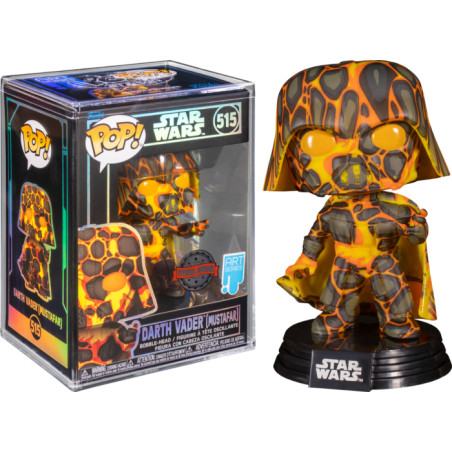 DARK VADOR MUSTAFAR ARTIST SERIES WITH POP PROTECTOR / STAR WARS / FIGURINE FUNKO POP / EXCLUSIVE SPECIAL EDITION