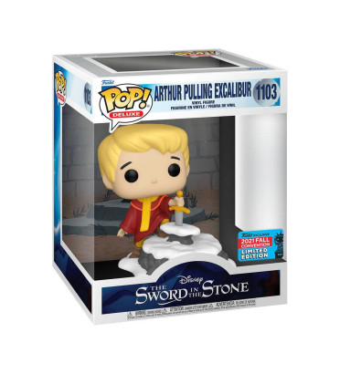 ARTHUR PULLING EXCALIBUR / THE SWORD IN THE STONE / FIGURINE FUNKO POP / EXCLUSIVE NYCC 2021