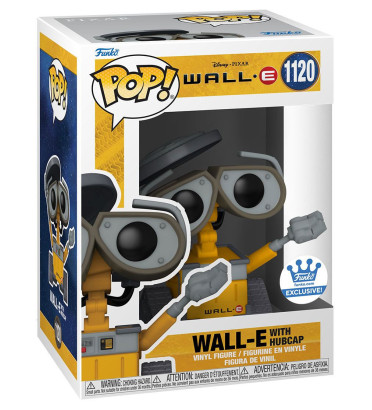 WALL-E WITH HUBCAP / WALL-E / FIGURINE FUNKO POP / EXCLUSIVE FUNKO SHOP WALL-E WITH HUBCAP / WALL-E / FIGURINE FUNKO POP / EXCLUSIVE FUNKO SHOP