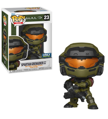 SPARTAN GRENADIER WITH HMG / HALO / FIGURINE FUNKO POP / EXCLUSIVE ONLY BESY BUY SPARTAN GRENADIER WITH HMG / HALO / FIGURINE FUNKO POP / EXCLUSIVE ONLY BESY BUY