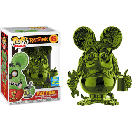 RAT FINK GREEN CHROME / RAT FINK / FIGURINE FUNKO POP / EXCLUSIVE SDCC 2019