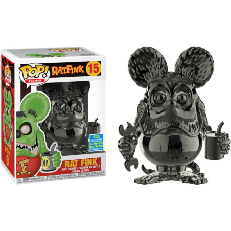 RAT FINK GREY CHROME / RAT FINK / FIGURINE FUNKO POP / EXCLUSIVE SDCC 2019