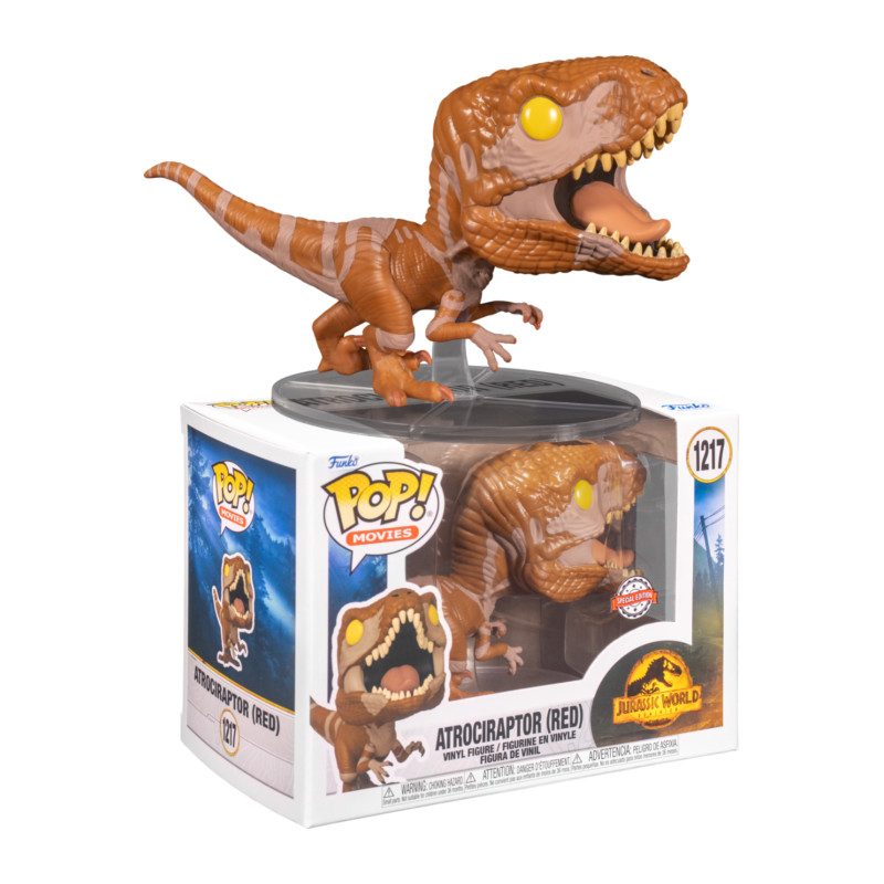 ATROCIRAPTOR RED / JURASSIC WORLD DOMINION / FIGURINE FUNKO POP / EXCLUSIVE SPECIAL EDITION