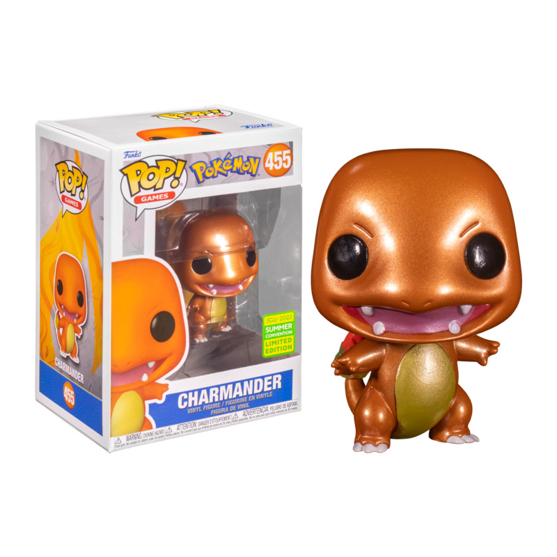 CHARMANDER METALLIC / POKEMON / FIGURINE FUNKO POP / EXCLUSIVE SDCC 2022