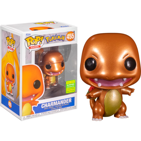 CHARMANDER METALLIC / POKEMON / FIGURINE FUNKO POP / EXCLUSIVE SDCC 2022