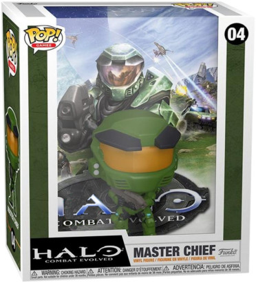 MASTER CHIEF GAMES COVER / HALO COMBAT EVOLVED / FIGURINE FUNKO POP / EXCLUSIVE SPECIAL EDITION MASTER CHIEF GAMES COVER / HALO COMBAT EVOLVED / FIGURINE FUNKO POP / EXCLUSIVE SPECIAL EDITION