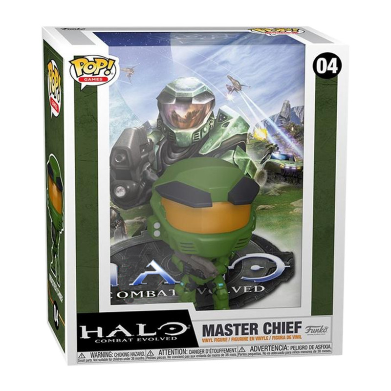 MASTER CHIEF GAMES COVER / HALO COMBAT EVOLVED / FIGURINE FUNKO POP / EXCLUSIVE SPECIAL EDITION