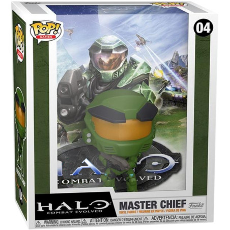 MASTER CHIEF GAMES COVER / HALO COMBAT EVOLVED / FIGURINE FUNKO POP / EXCLUSIVE SPECIAL EDITION